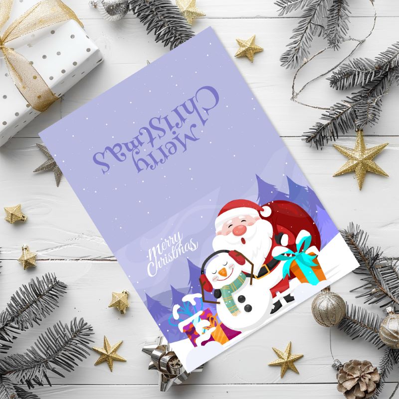Paint by Numbers Christmas Cards - 6 Pieces