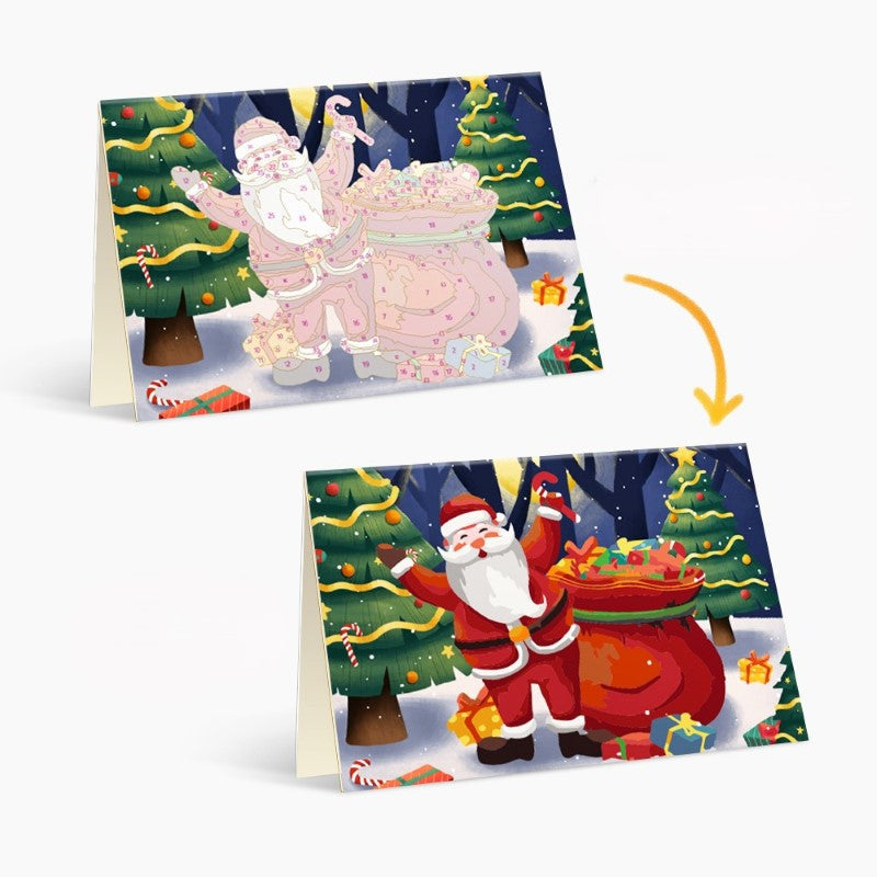 Paint by Numbers Christmas Cards - 6 Pieces