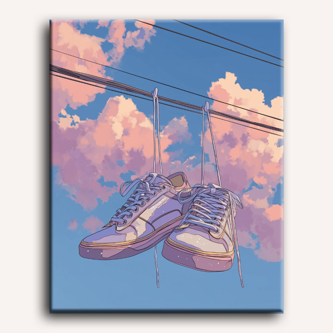 Hanging Sneakers | Paint by Numbers