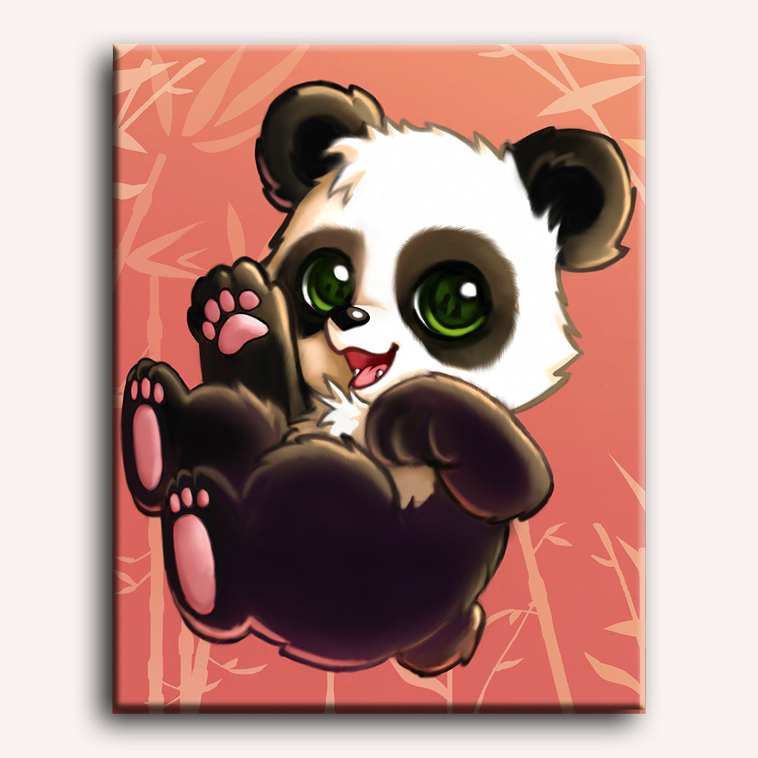 Happy Giant Panda | Paint by Numbers