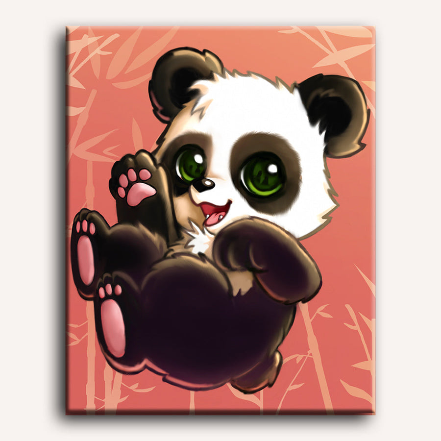 Happy Giant Panda | Paint by Numbers