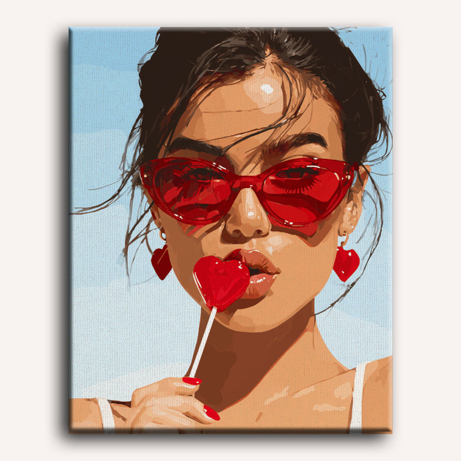 Heart Lollipops | Paint by Numbers