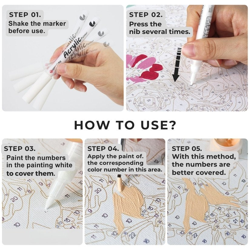 Hide & Paint Marker | Paint by Numbers