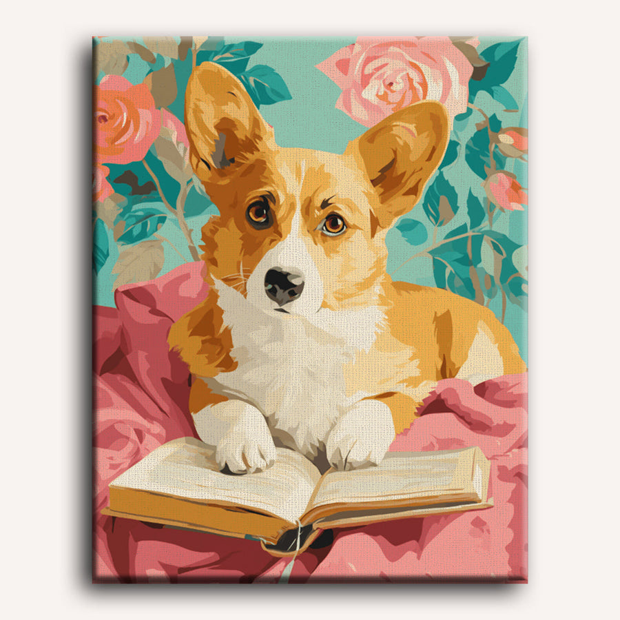 Intelligent Corgi | Paint by Numbers