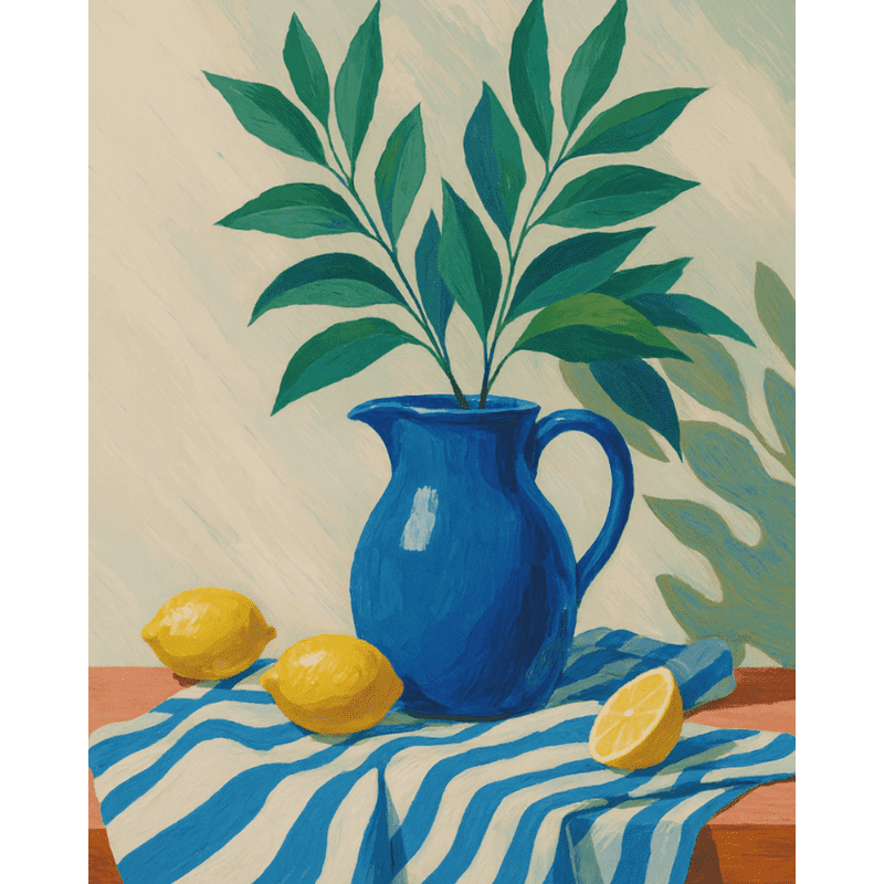 Lemons & Leafs | Paint by Numbers