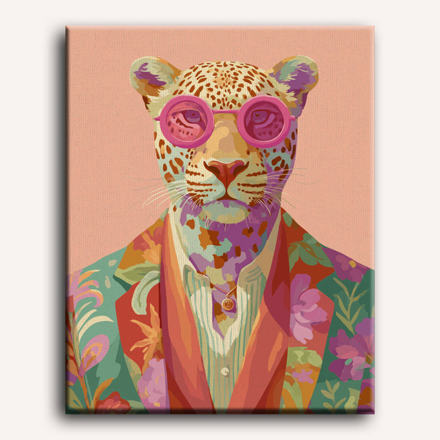 Leopard in Style | Paint by Numbers