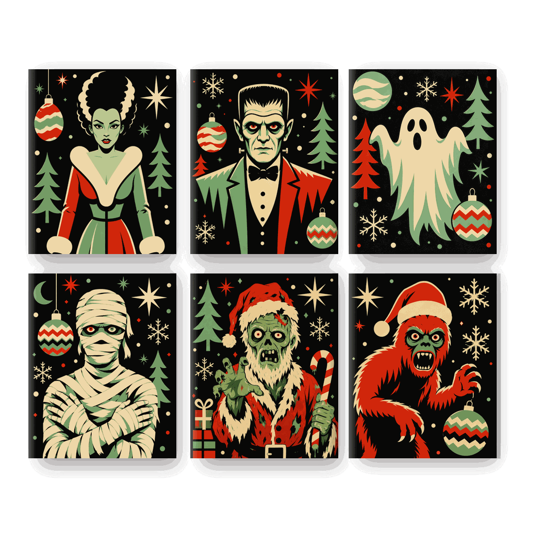 6 Mini Paintings | Haunted Holidays Set