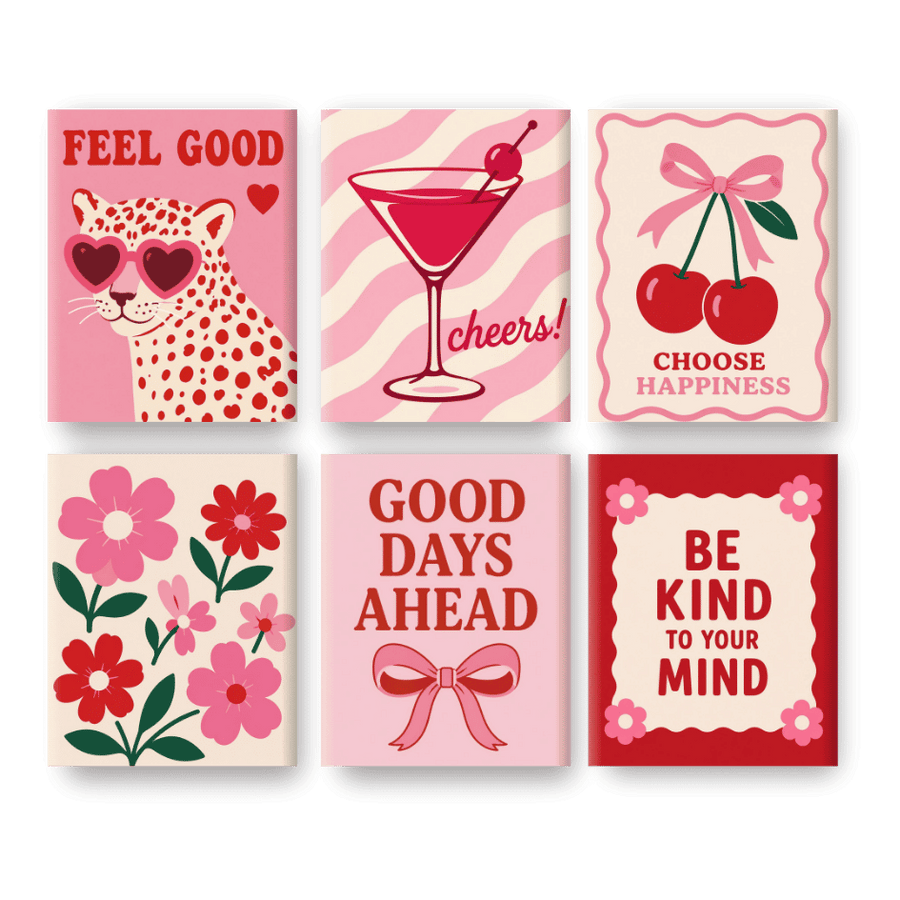 6 Mini Paintings | Feel Good Set