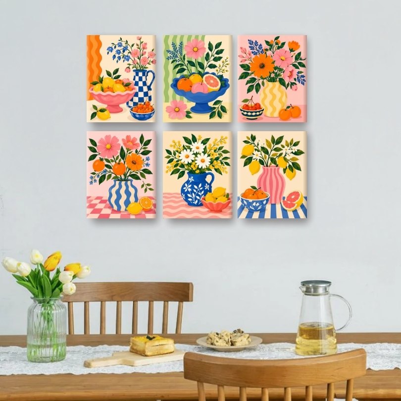 6 Mini Paintings | Citrus Blossom Set