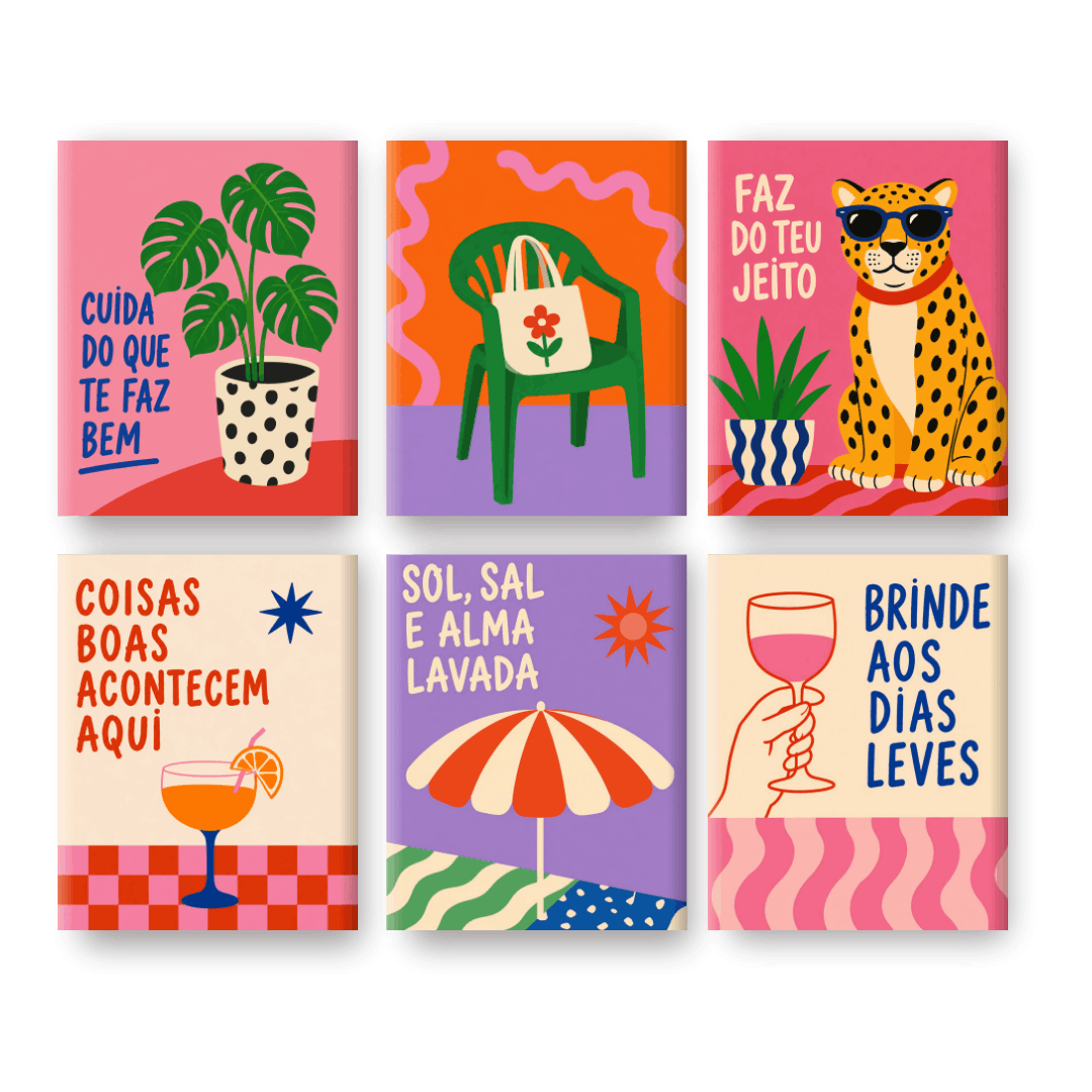 6 Mini Paintings | Sun Salt & Soul Set