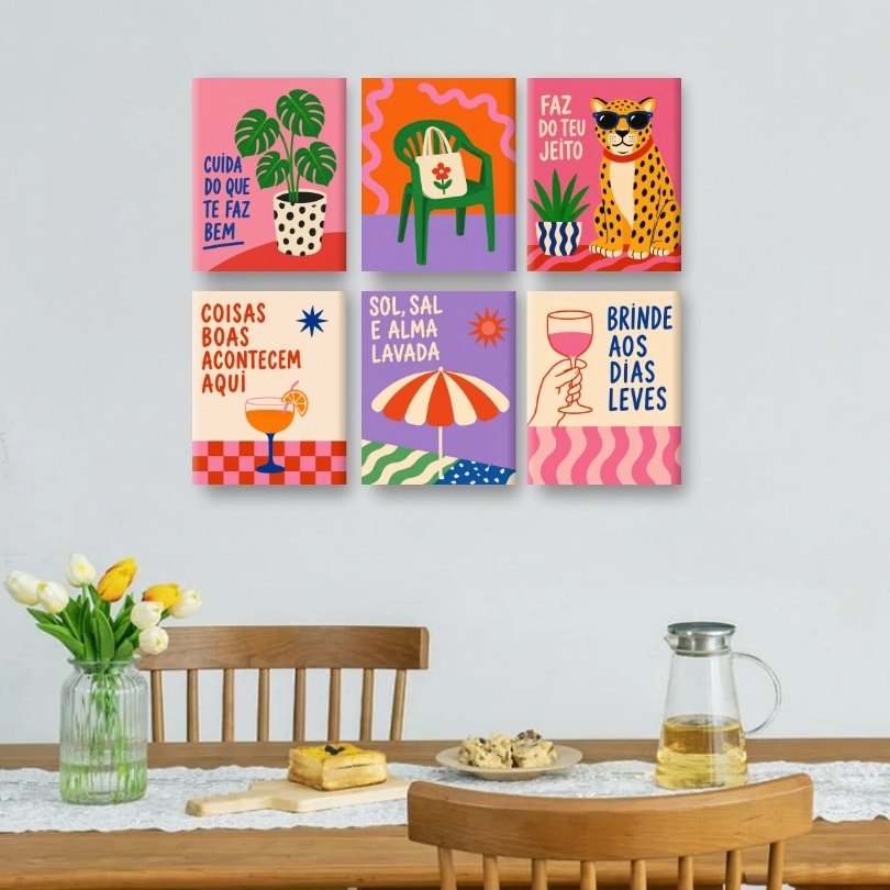 6 Mini Paintings | Sun Salt & Soul Set