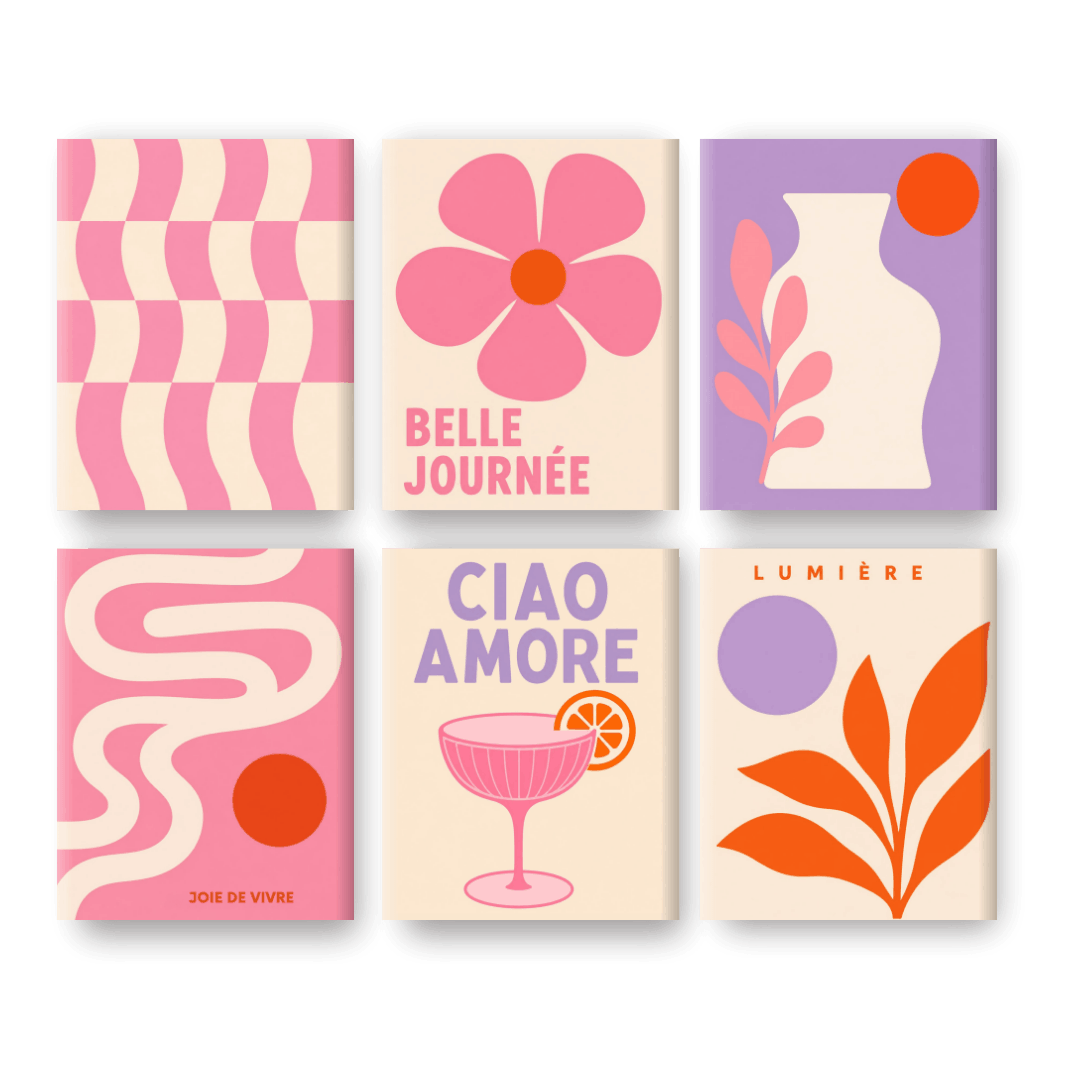 6 Mini Paintings | Lumière Set