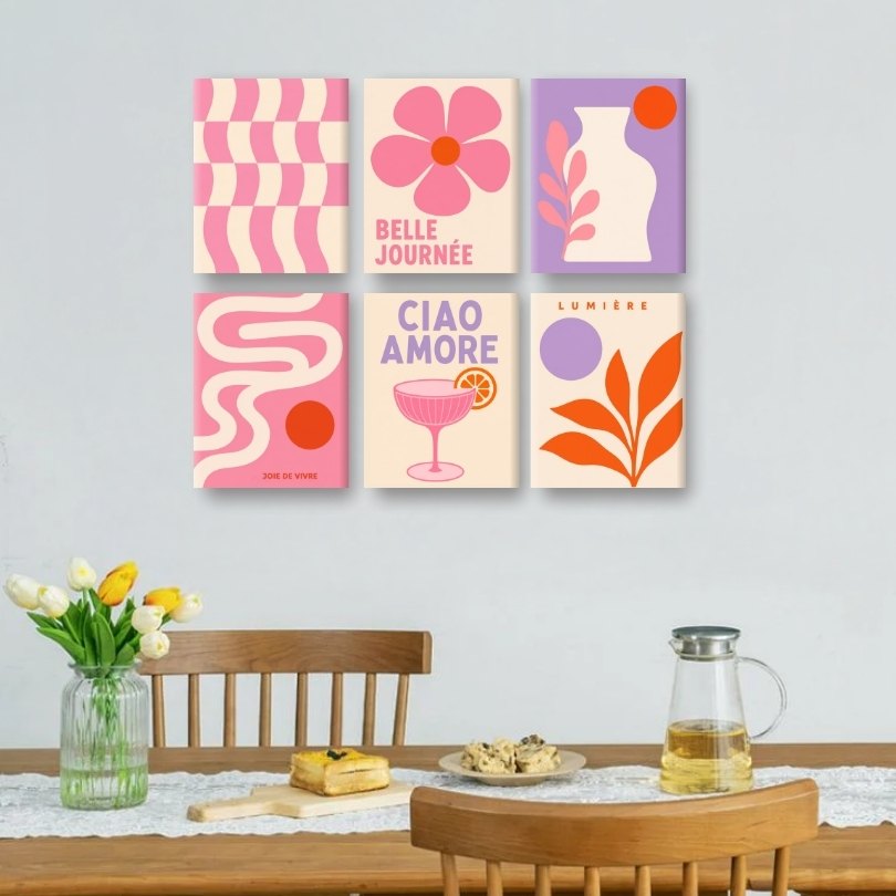 6 Mini Paintings | Lumière Set