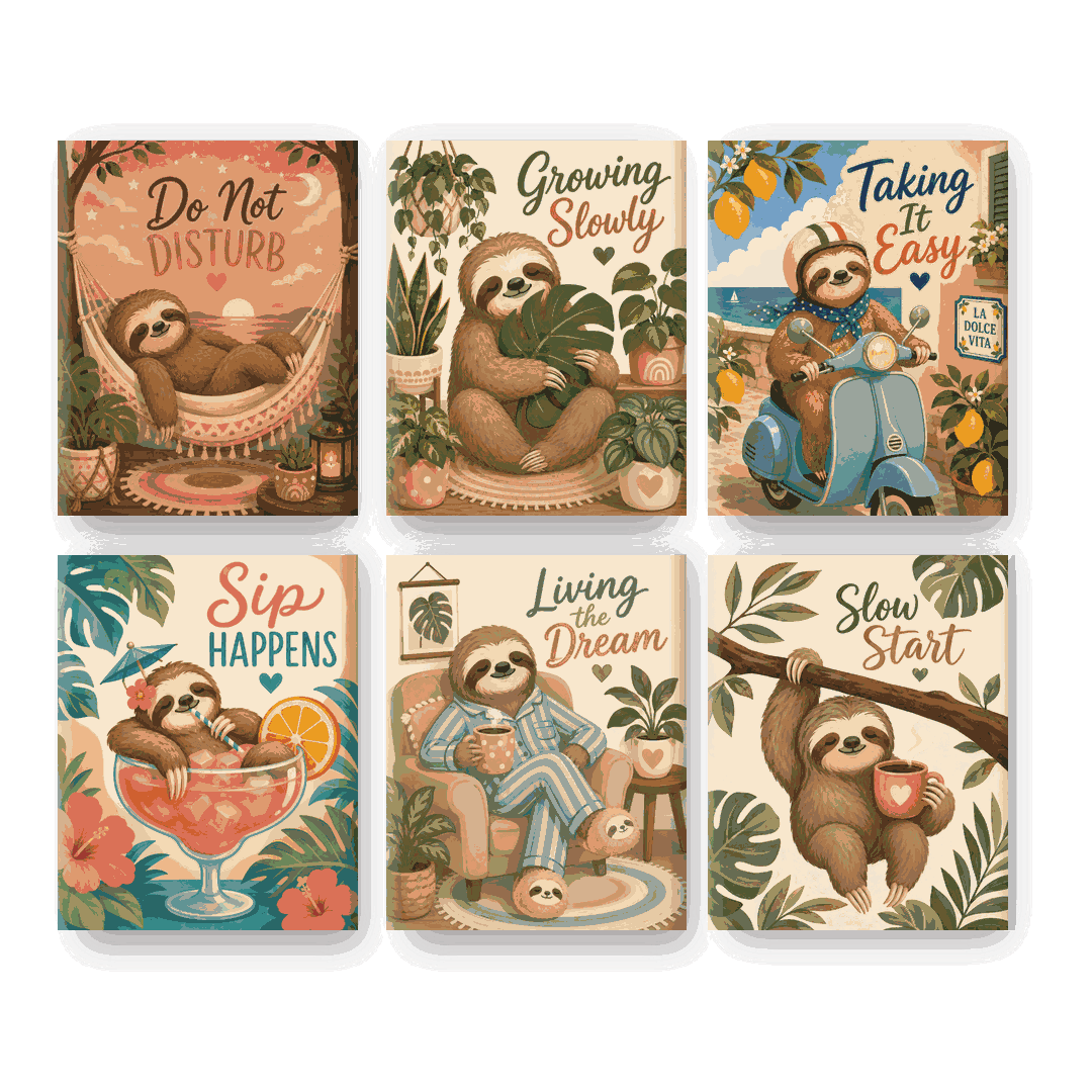 6 Mini Paintings | Do Not Disturb Set