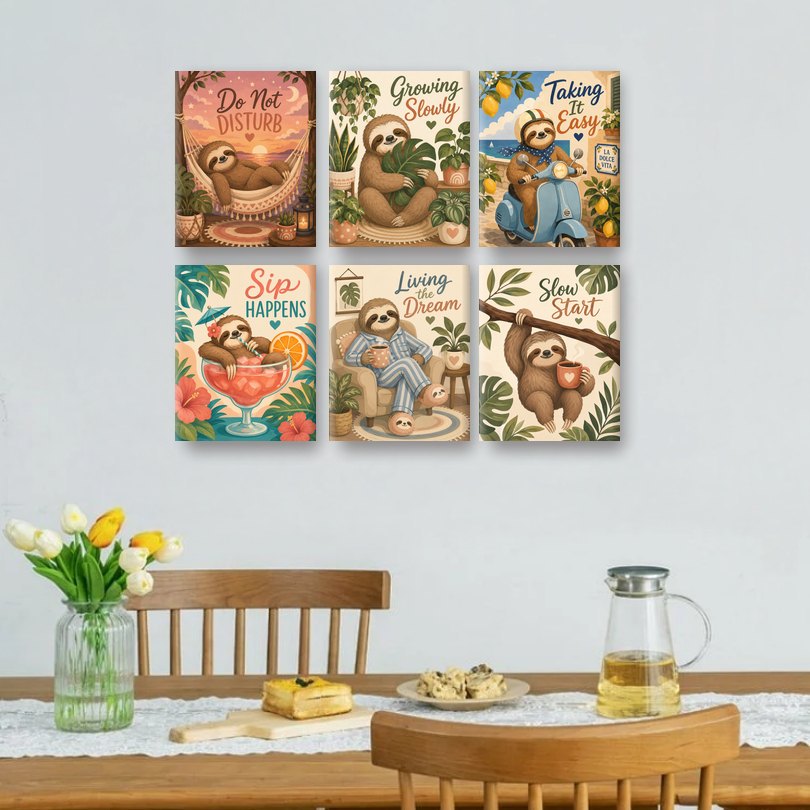 6 Mini Paintings | Do Not Disturb Set