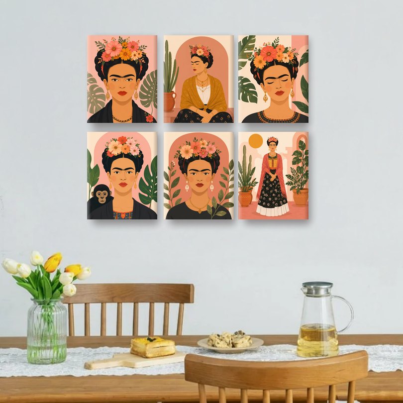 6 Mini Paintings | Frida Set