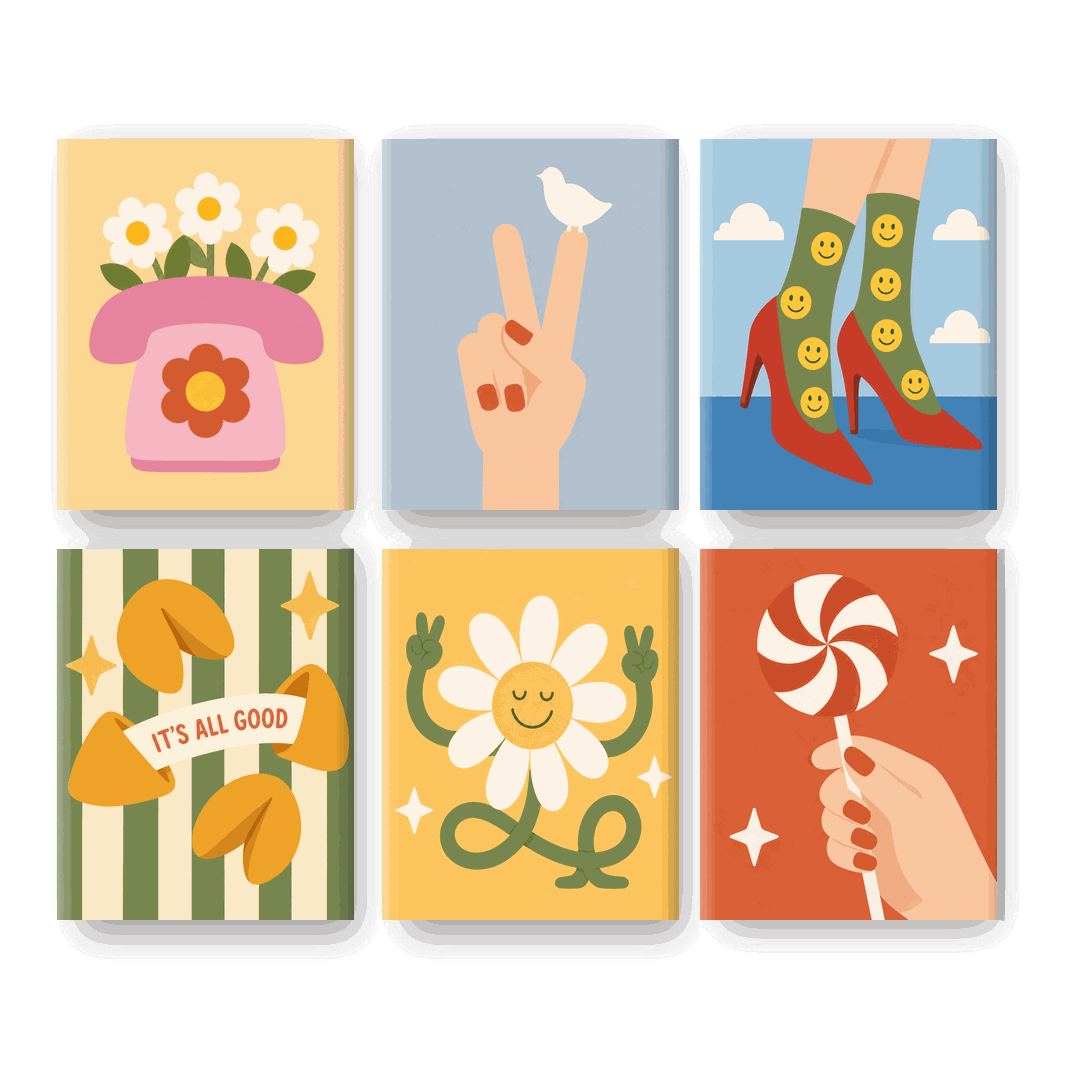 6 Mini Paintings | It's All Good Set