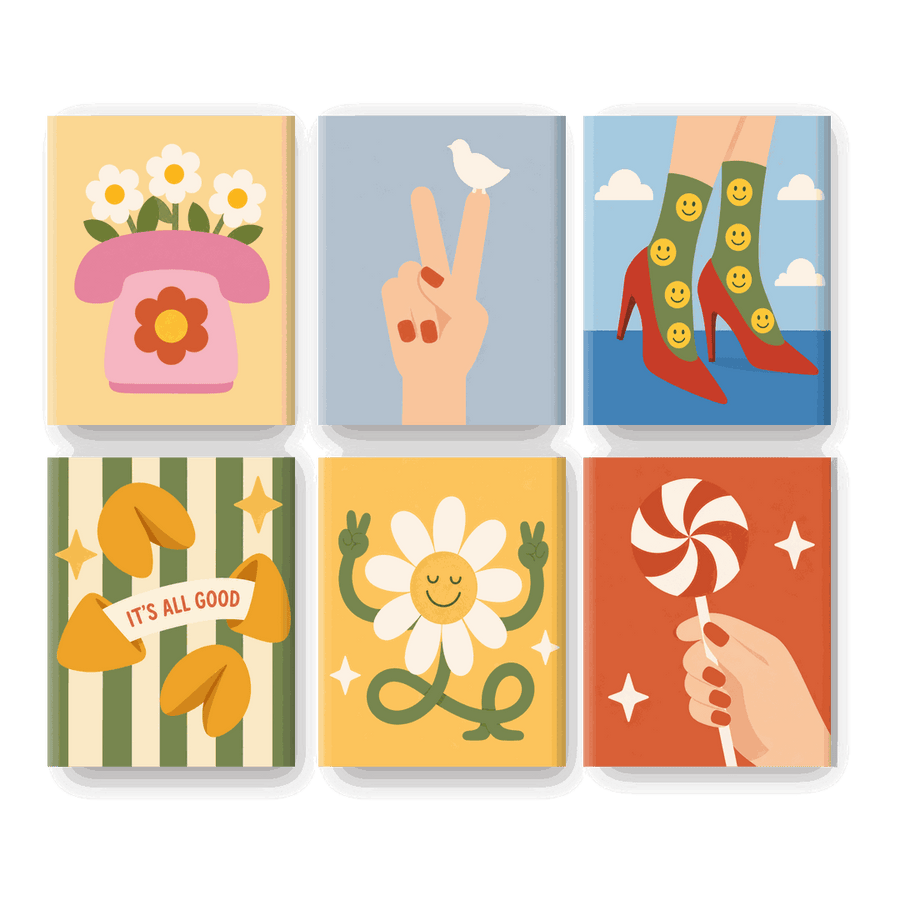 6 Mini Paintings | It's All Good Set