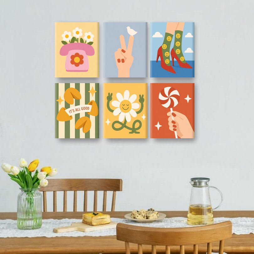 6 Mini Paintings | It's All Good Set