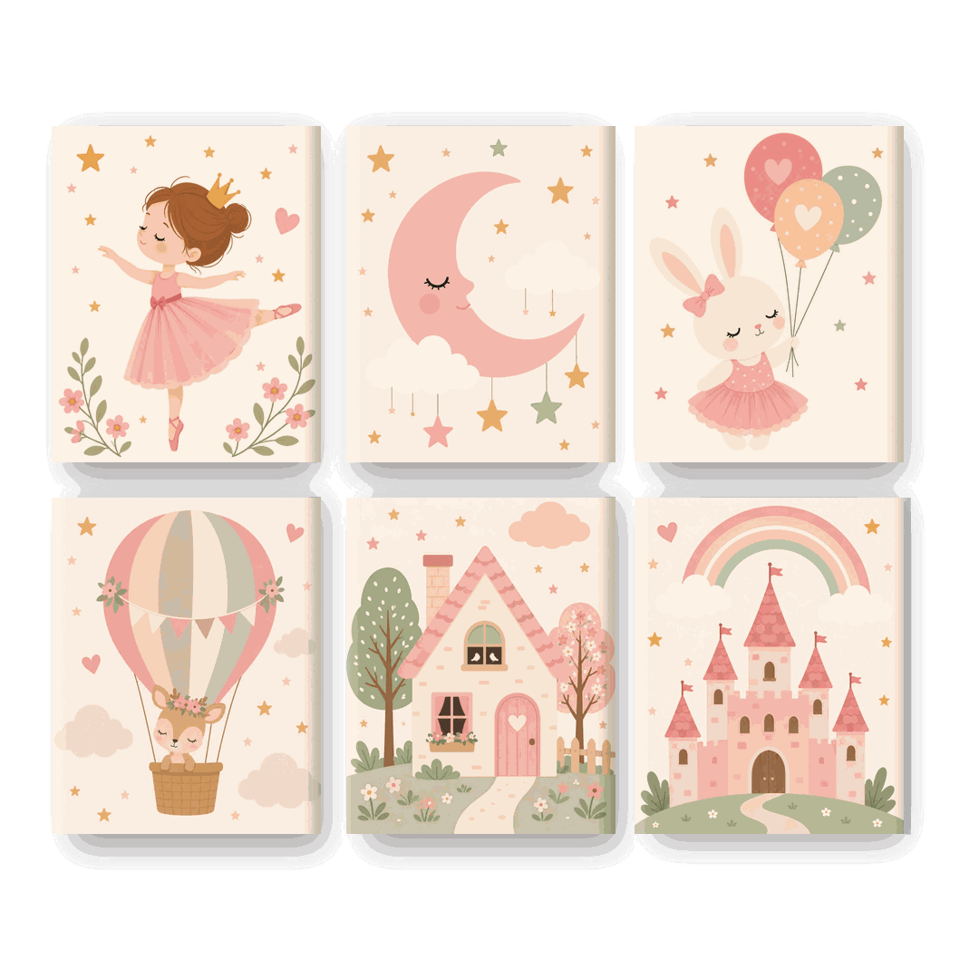 6 Mini Paintings | Little Ballerina Set
