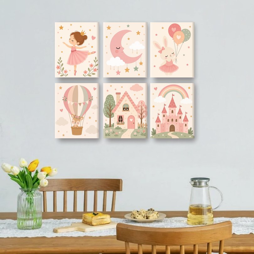 6 Mini Paintings | Little Ballerina Set