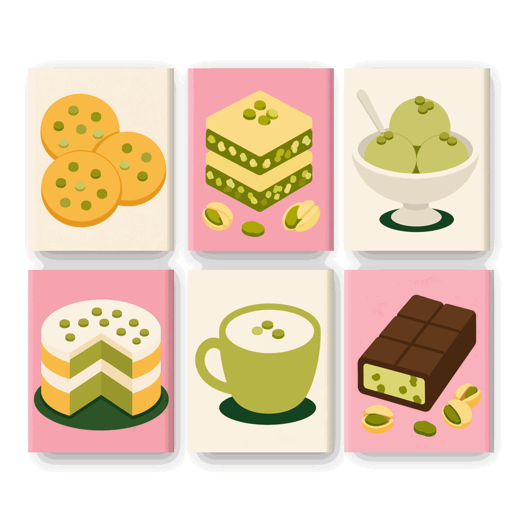 6 Mini Paintings | Pistachio Set