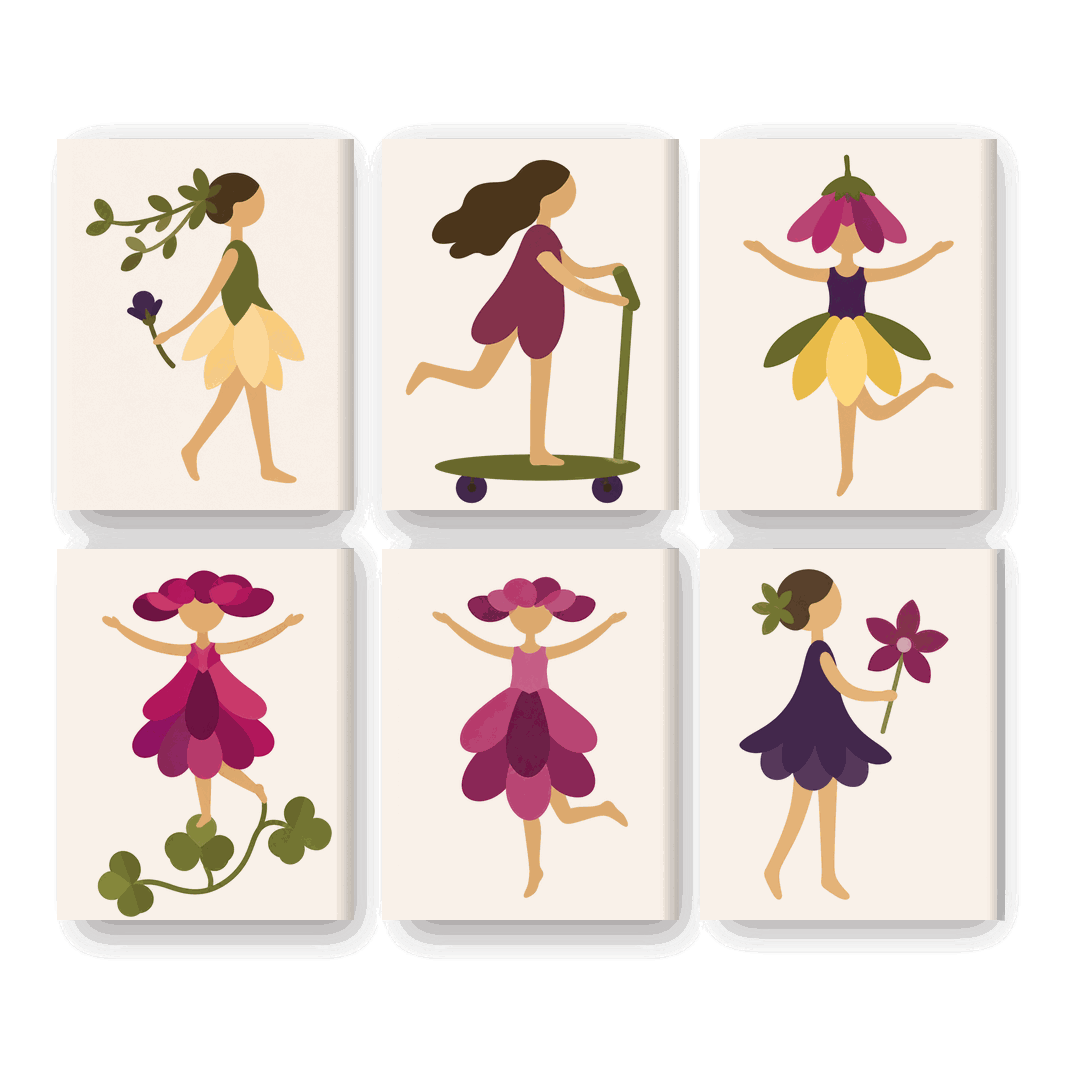 6 Mini Paintings | Nymphs Set