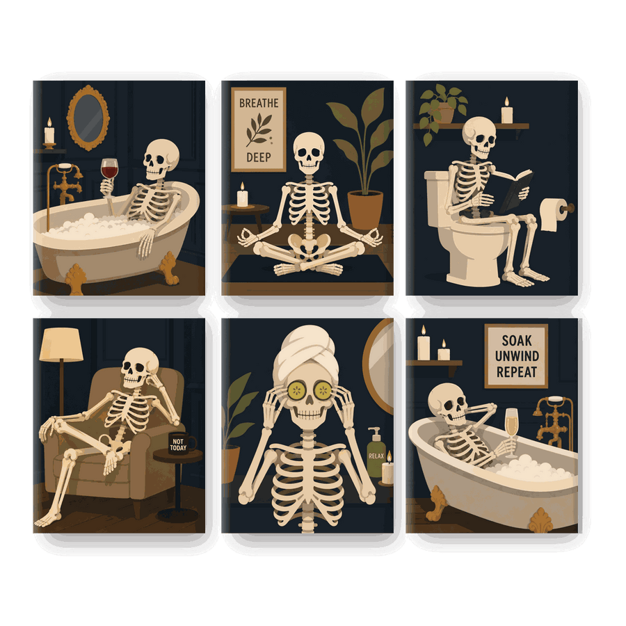 6 Mini Paintings | Soaking My Bones Set