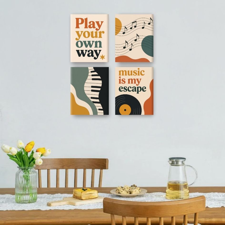 4 Mini Paintings | Music Set