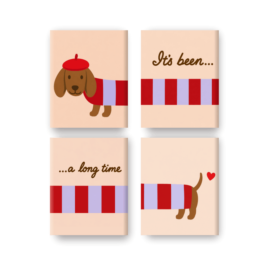 4 Mini Paintings | It's Been a Long Time Set