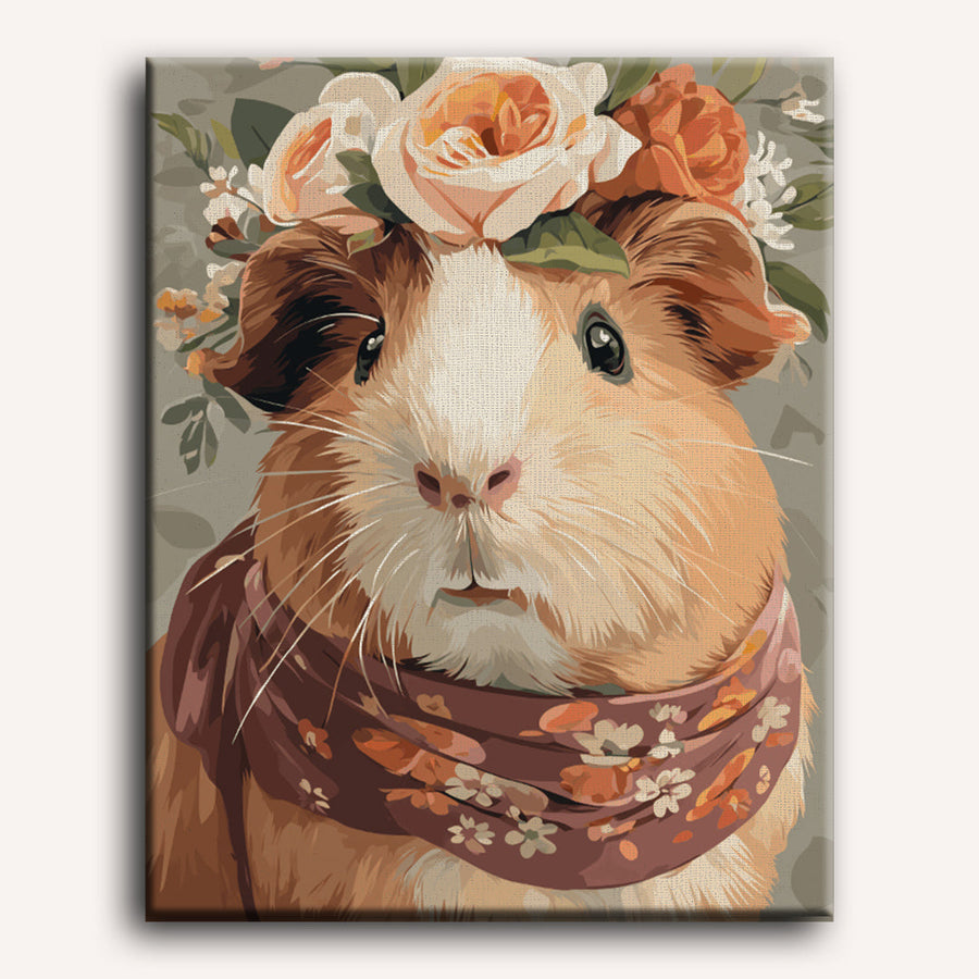 Madam Guinea Pig | Paint by Numbers
