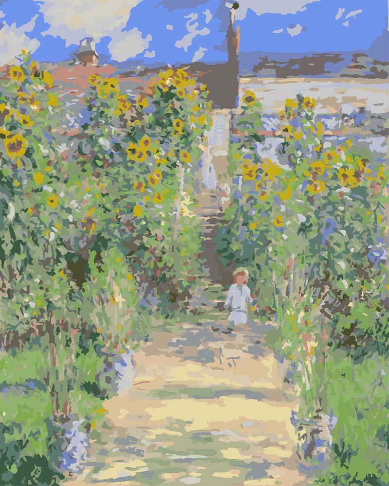 The Artist's Garden at Vetheuil | Paint by Numbers