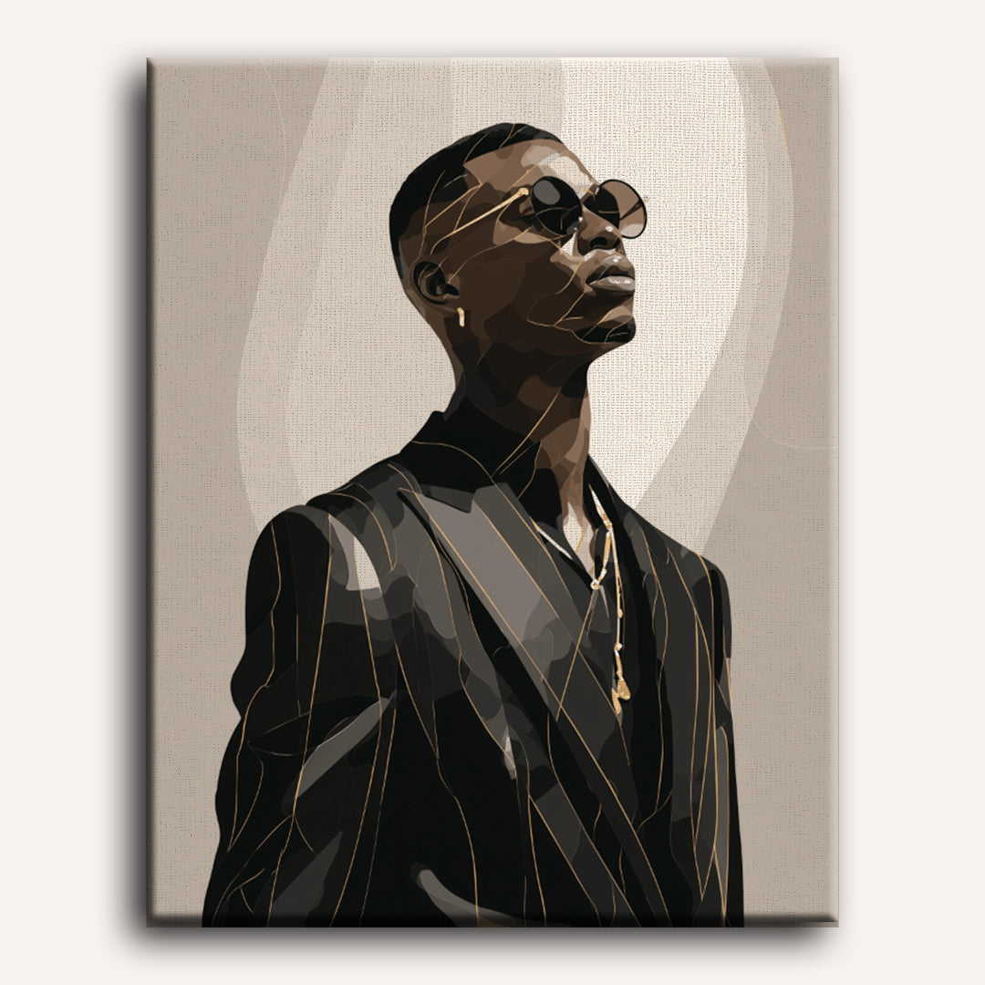 Man in Black | Paint by Numbers