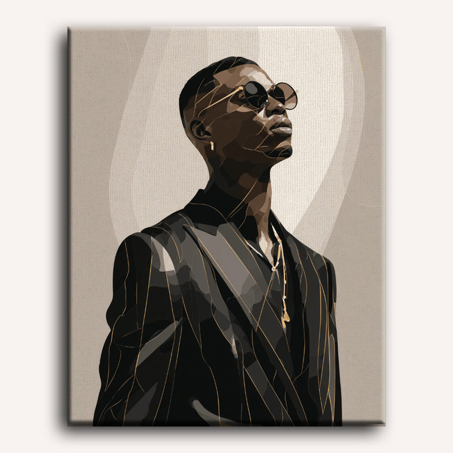 Man in Black | Paint by Numbers