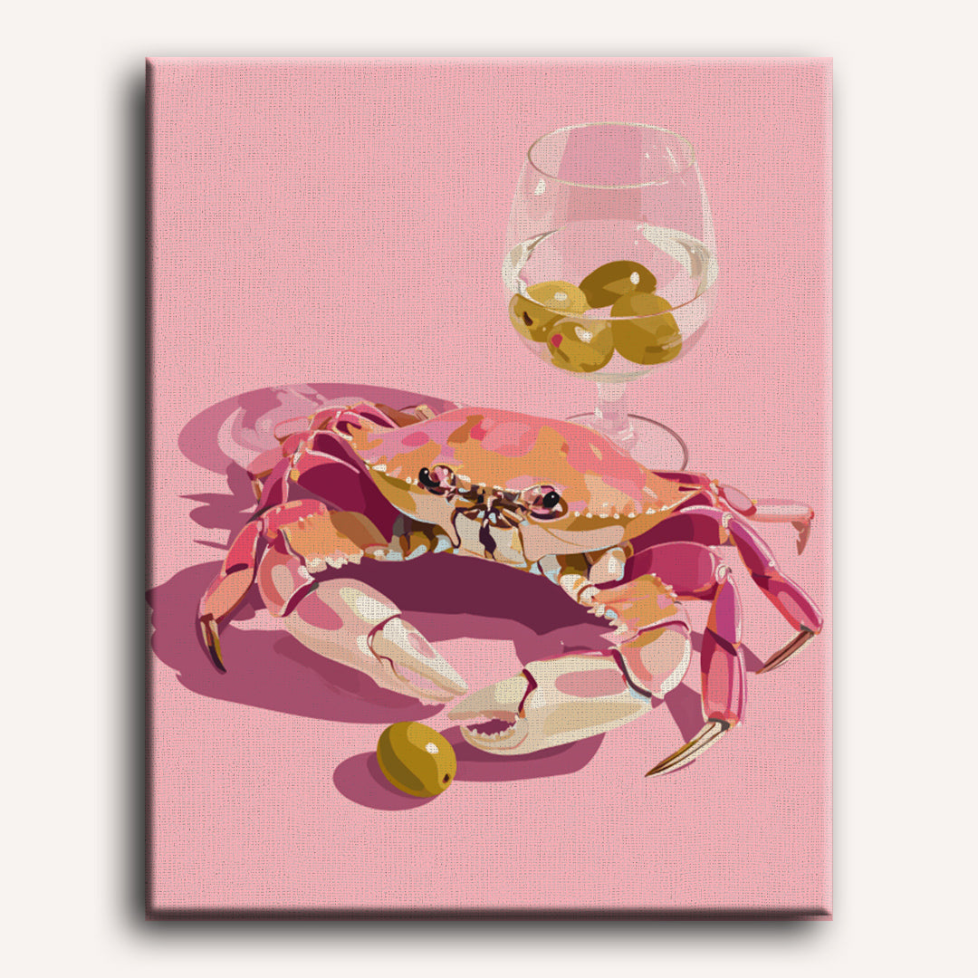 Martini Crab | Paint by Numbers