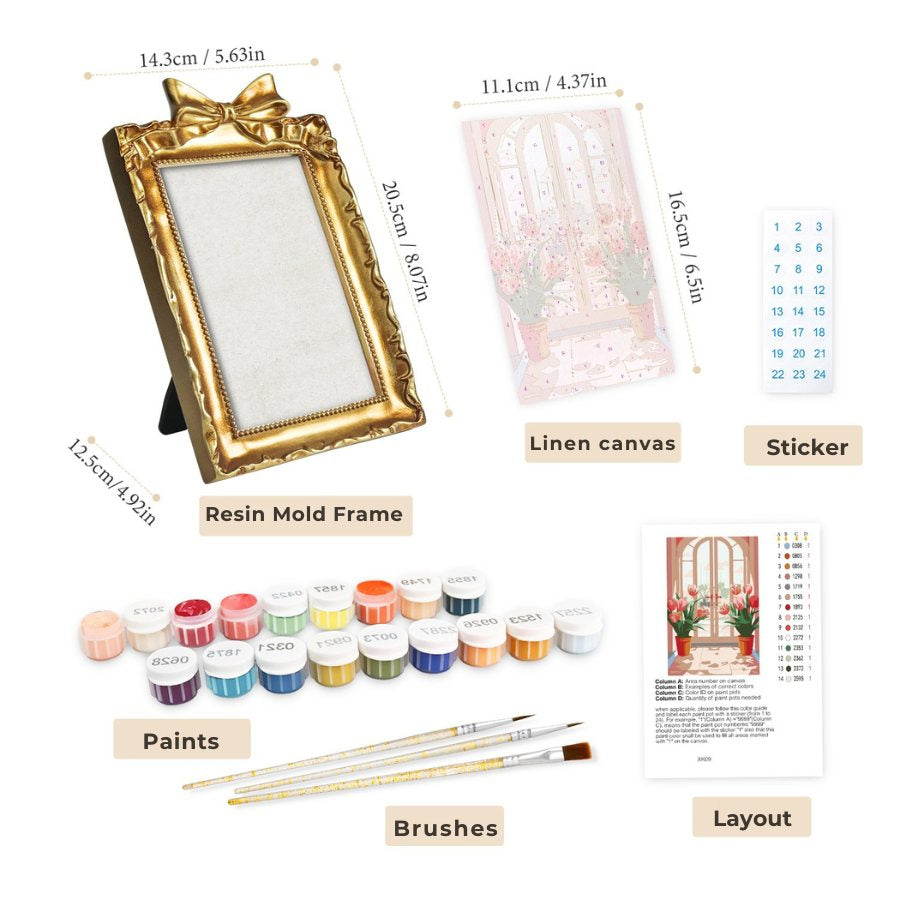 Tulips at the Door | Paint by Numbers