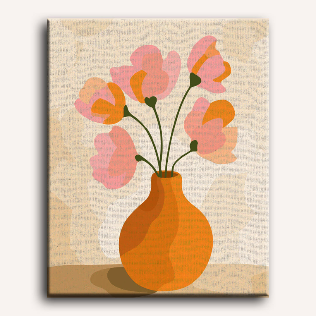 Modern Pink Bouquet | Paint by Numbers
