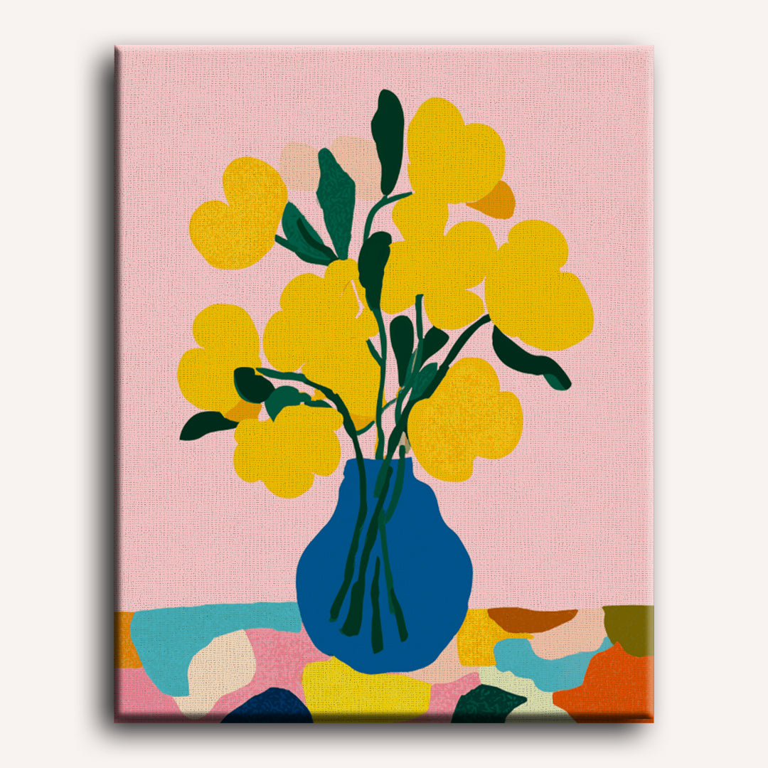 Modern Yellow Bouquet | Paint by Numbers