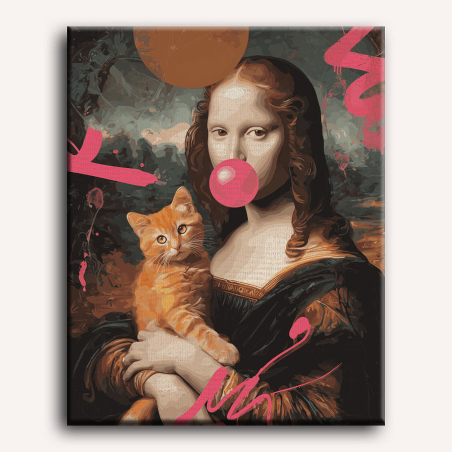 Mona and the Cat | Paint by Numbers