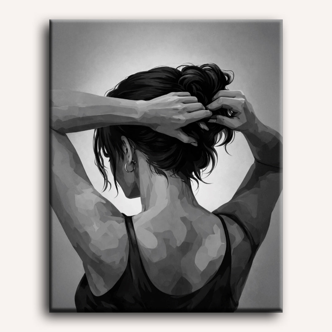 Monochrome Lady | Paint by Numbers