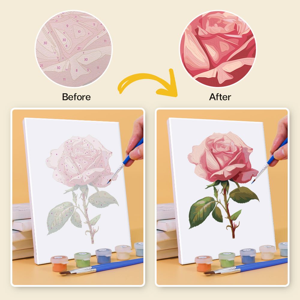 6 Mini Paintings | Flowers Set