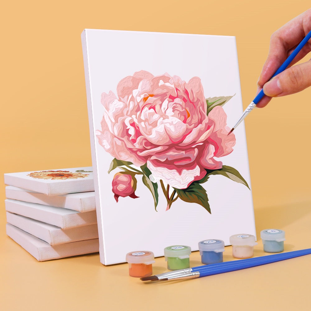 6 Mini Paintings | Flowers Set