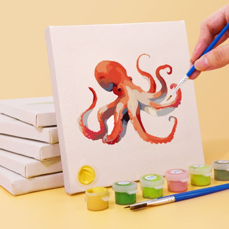 6 Mini Paintings | Fish Set