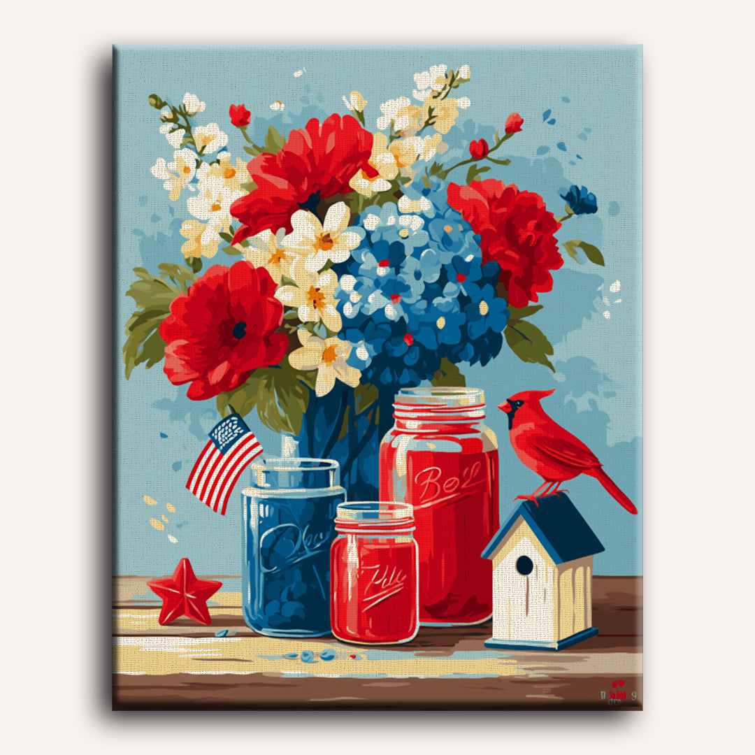 Patriotic Arrangement | Paint by Numbers