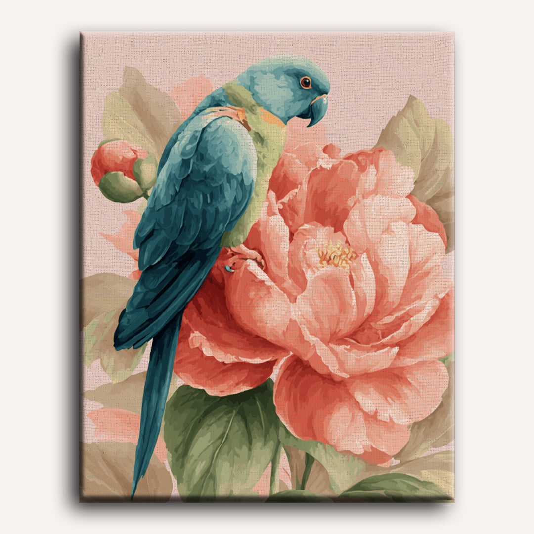 Perched in Petals | Paint by Numbers