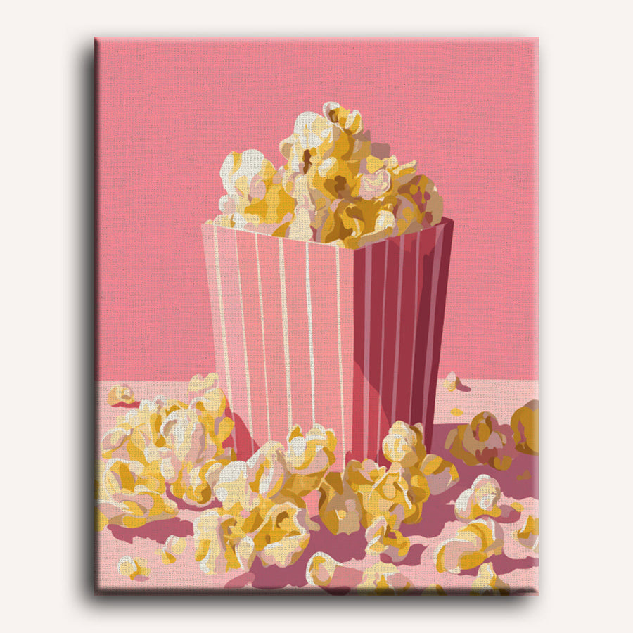 Pink Popcorn | Paint by Numbers