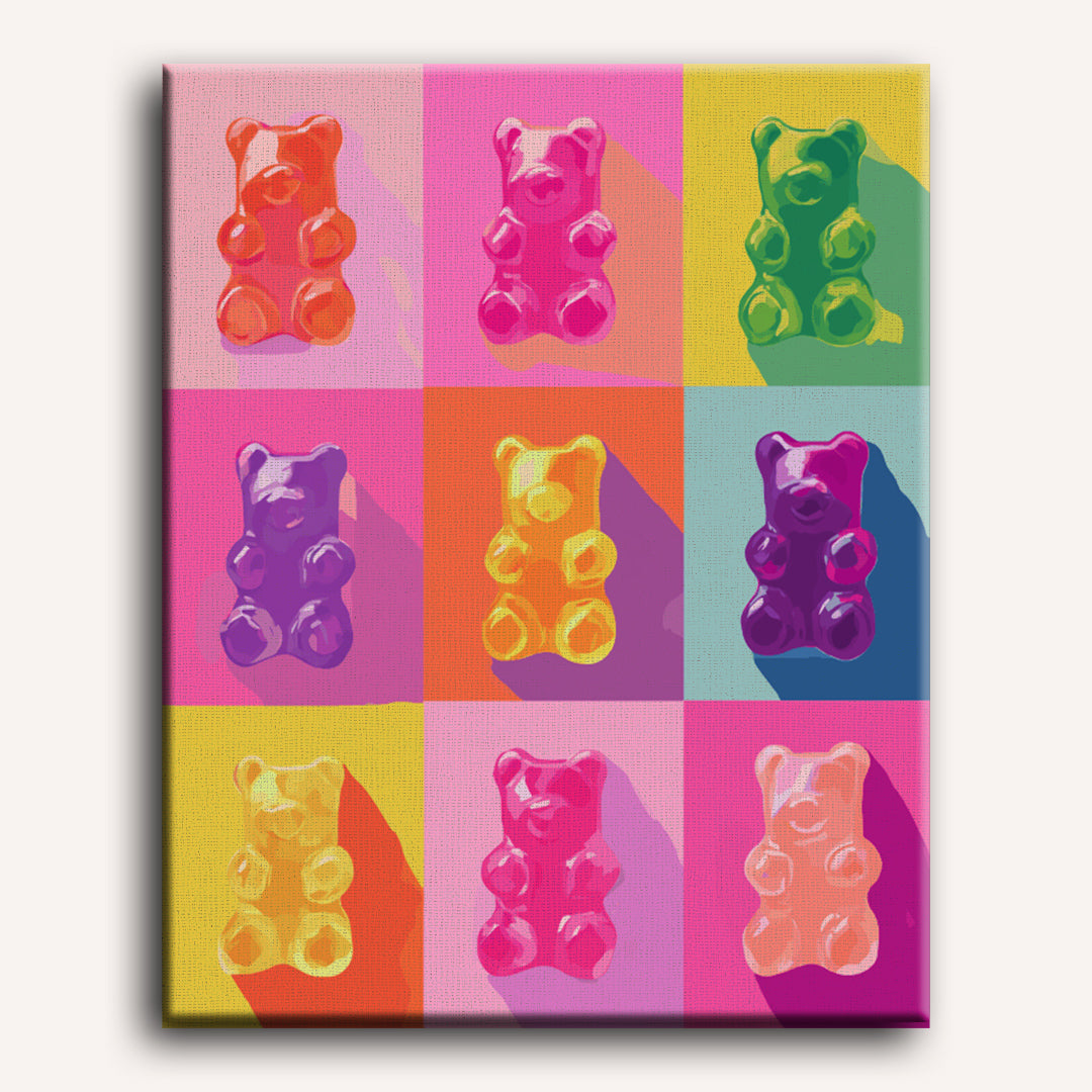 Pop Art Gummies | Paint by Numbers