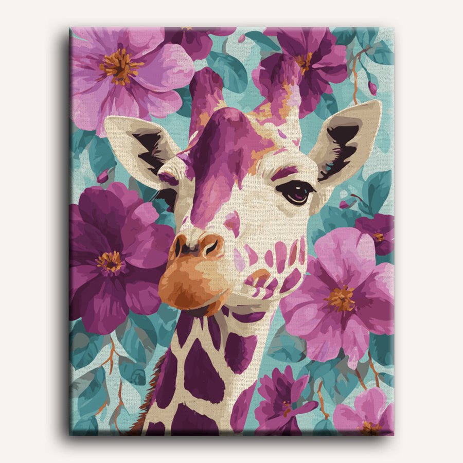 Purple Giraffe | Paint by Numbers