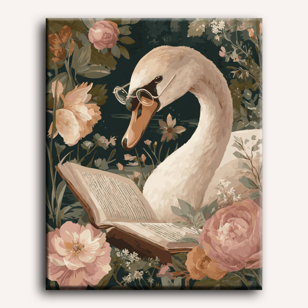 Reading Swan | Paint by Numbers