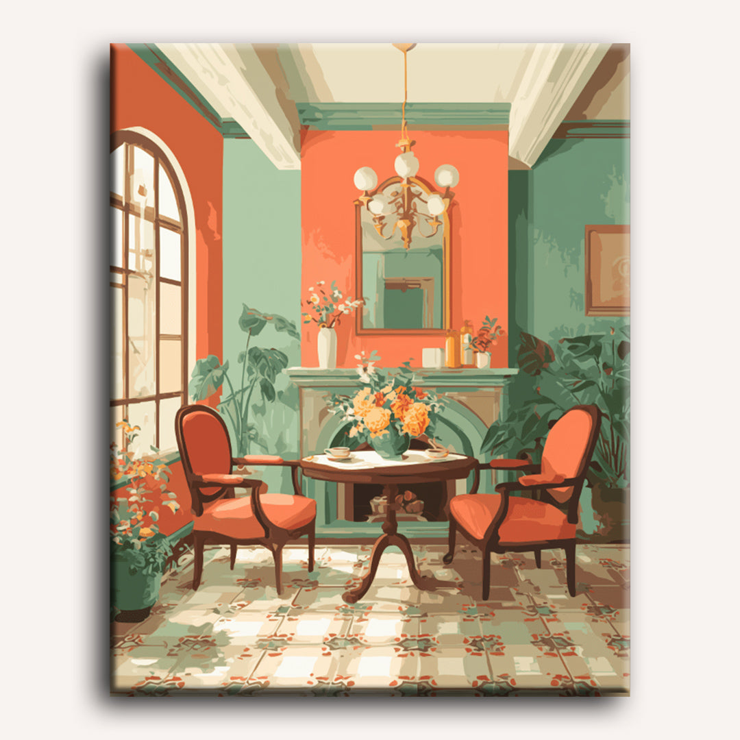 Room in Orange | Paint by Numbers